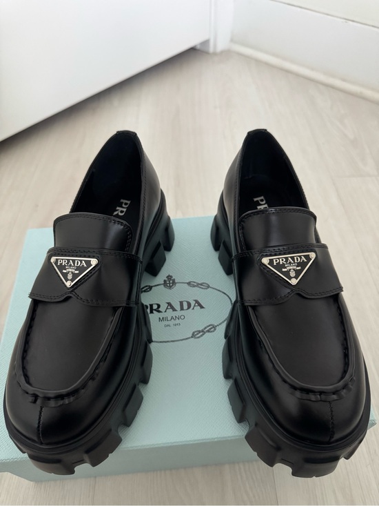 Prada Shoes - Prada Woman Brushed Leather Loafers
